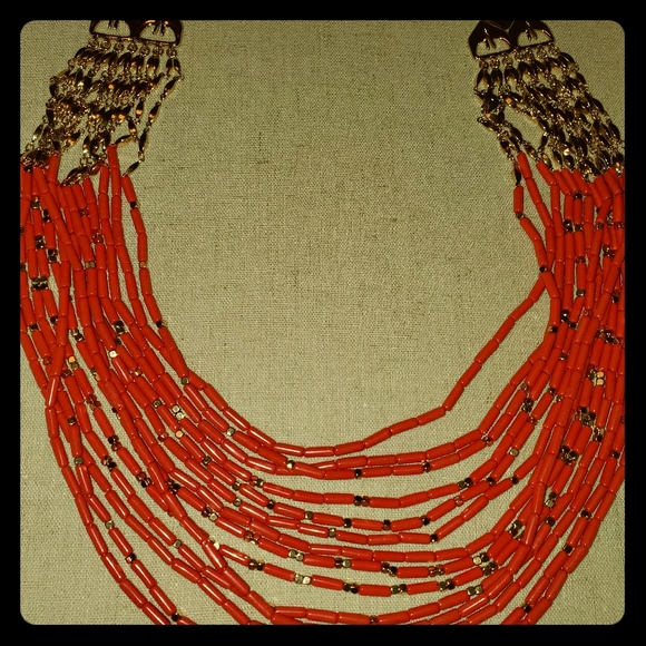 Coral Campari Necklace - Picture 1 of 4